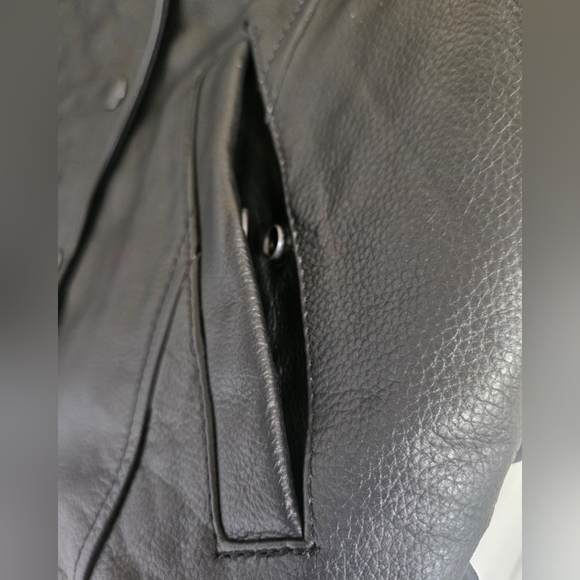 Unik Leather Motorcycle Biker Vest With Lace Up Sides Made In Pakistan Small - Picture 10 of 14